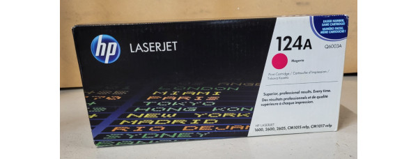 Toner HP 124A Magenta Q6003A Neu OVP A-Ware Original HP LJ 1600 2600  