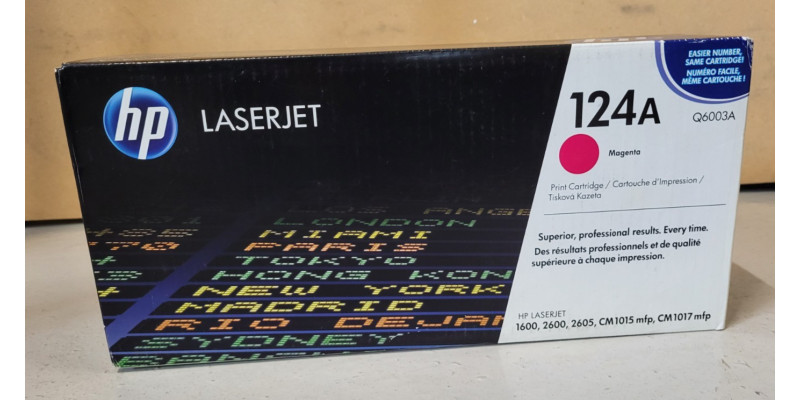 Toner HP 124A Magenta Q6003A Neu OVP A-Ware Original HP LJ 1600 2600  