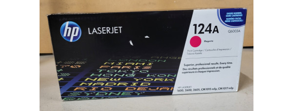 Toner HP 124A Magenta Q6003A Neu OVP Original HP LJ 1600 2600 . 