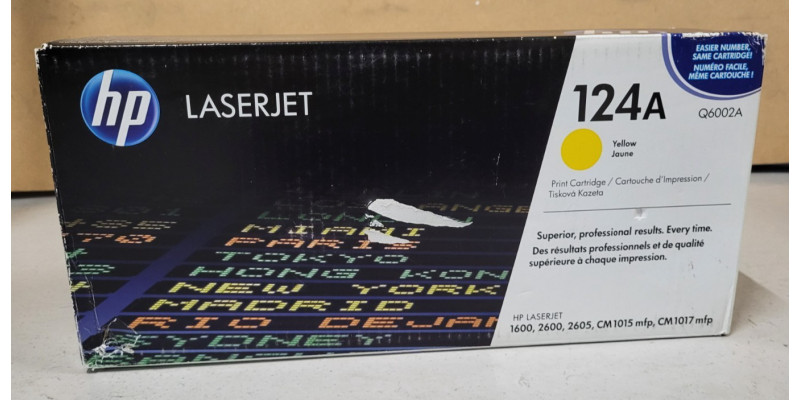 Toner HP 124A Gelb Q6002A Neu OVP Original HP LJ 1600 2600 2605  . 