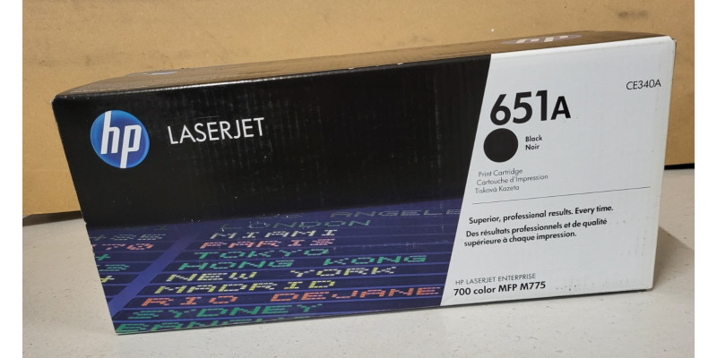 Toner HP 651A Schwarz CE340A Neu OVP Original HP LJ 700 Color MFP M775  