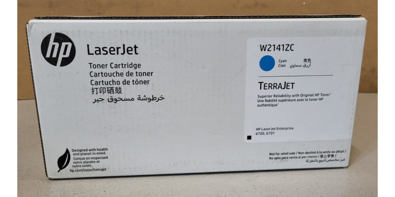 Toner HP W2141ZC Cyan Neu OVP A-Ware Original HP LaserJet Enterprise 6700  