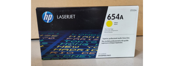 Toner HP 654A Gelb CF332A Neu OVP A-Ware Original HP LJ M651  . 