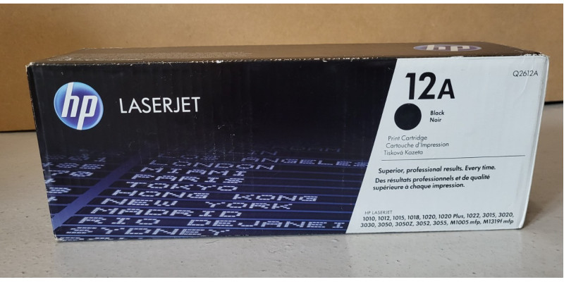 Toner HP 12A Schwarz Q2612A Neu OVP A-Ware Original HP LJ 1010, 1012 . 