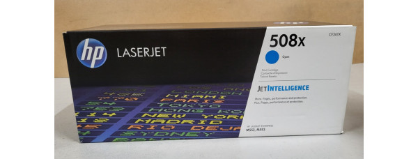Toner HP 508X Cyan CF361X Neu OVP A-Ware Original HP LJ M552, M553  