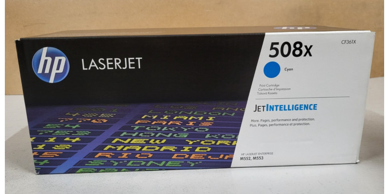 Toner HP 508X Cyan CF361X Neu OVP A-Ware Original HP LJ M552, M553  