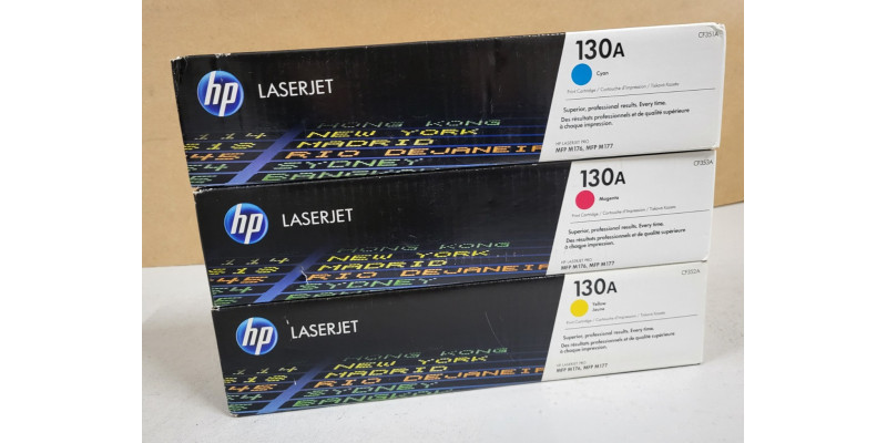 3 HP Toner 130A CF351A CF352A CF353A Neu OVP A-Ware Original MFP M176  