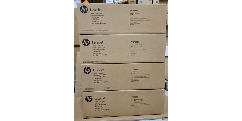 4 Toner HP 827A CF300AH CF301AH CF302AH CF303AH Neu OVP A-Ware Original M880Z Rg 