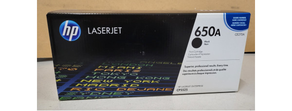 Toner HP 650A Schwarz CE270A Neu OVP A-Ware Original HP LJ CP5525 . 