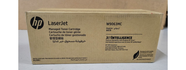 Toner HP W9063MC Magenta Neu OVP Original HP MPS Solutions LaserJet E55040 . 