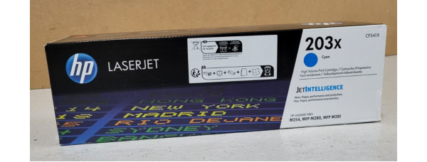 Toner HP 203X Cyan CF541X Neu OVP A-Ware Original HP LJ Pro M254 Rechnung MwSt. 
