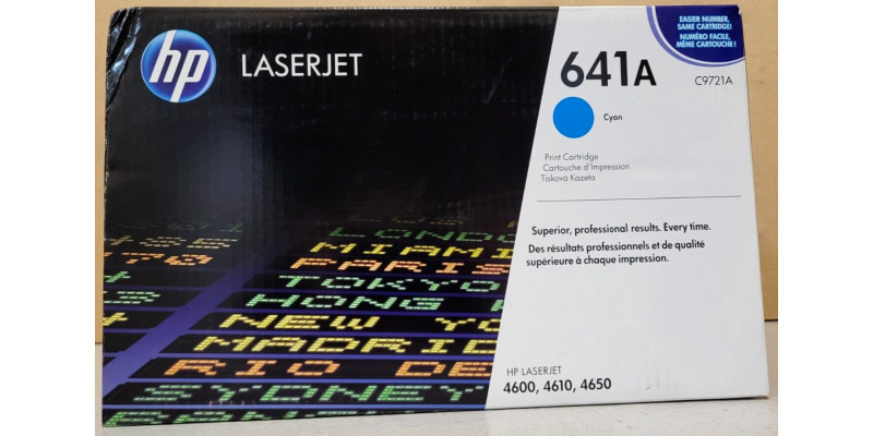 Toner HP 641A Cyan C9721A Neu OVP A-Ware Original HP 4600, 4610, 4650 Rg MwSt 