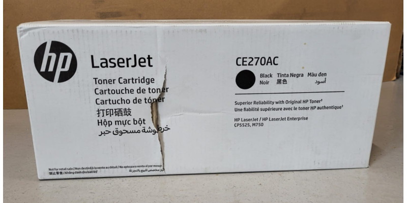 Toner HP CE270AC Schwarz Neu OVP Original HP LaserJet CP5525 Rg MwSt. 