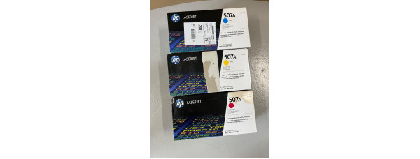 3 Toner HP 507A CE401A CE402A CE403A Neu OVP Original HP LaserJet M551 Rg MwSt 