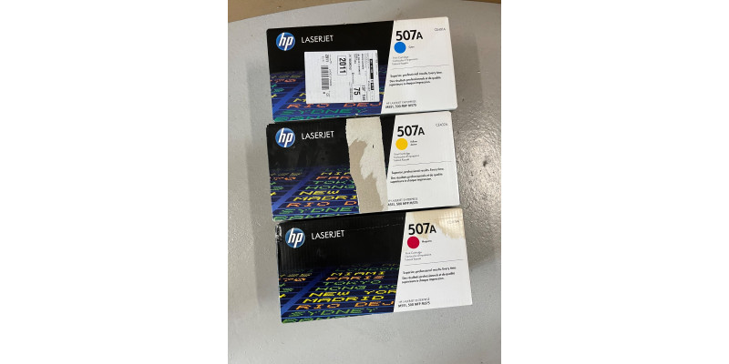 3 Toner HP 507A CE401A CE402A CE403A Neu OVP Original HP LaserJet M551 Rg MwSt 