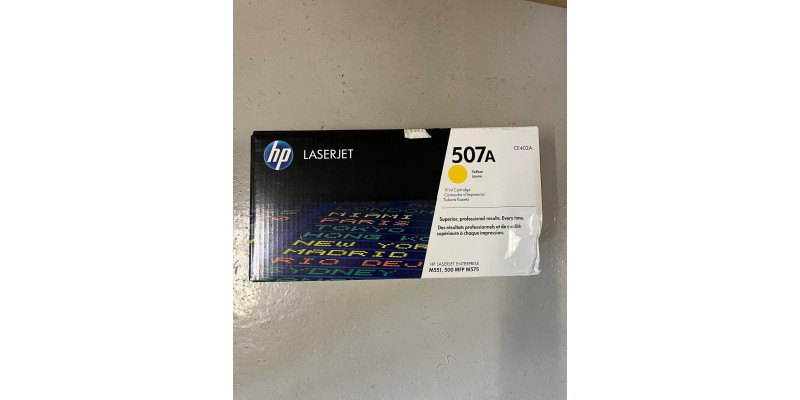 Toner HP 507A Gelb CE402A Neu OVP Original HP LaserJet M551 Rg MwSt Toner HP 507A Gelb CE402A Neu OVP Original HP LaserJet M551 Rg MwSt