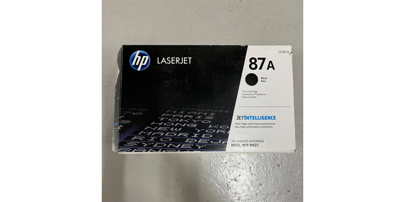 HP Toner 87A Schwarz CF287A Neu OVP Original HP LJ M506, MFP M527 Rg MwSt. HP Toner 87A Schwarz CF287A Neu OVP Original HP LJ M506, MFP M527 Rg MwSt.