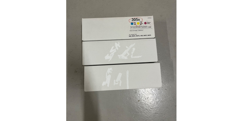 3 Toner HP 305A CMY Neu OVP Original LJ Pro 300, M351, 400, M451 Rechnung MwSt 