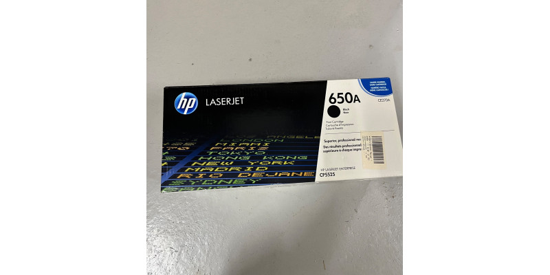 HP Toner 650A Schwarz CE270A Neu OVP Original HP LJ CP5525 Rechnung MwSt HP Toner 650A Schwarz CE270A Neu OVP Original HP LJ CP5525 Rechnung MwSt