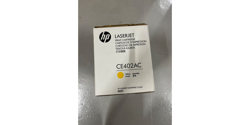 Toner HP 507A Gelb CE402AC Neu OVP Original MFP M575 Rechnung MwSt Toner HP 507A Gelb CE402AC Neu OVP Original MFP M575 Rechnung MwSt