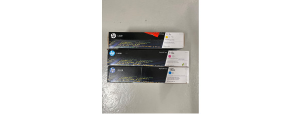 3 HP Toner 117A W2071A W2072A W2073A Neu OVP Original Color Laser 150a Rg MwSt 