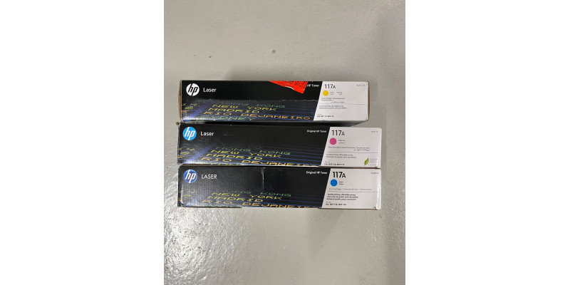 3 HP Toner 117A W2071A W2072A W2073A Neu OVP Original Color Laser 150a Rg MwSt 