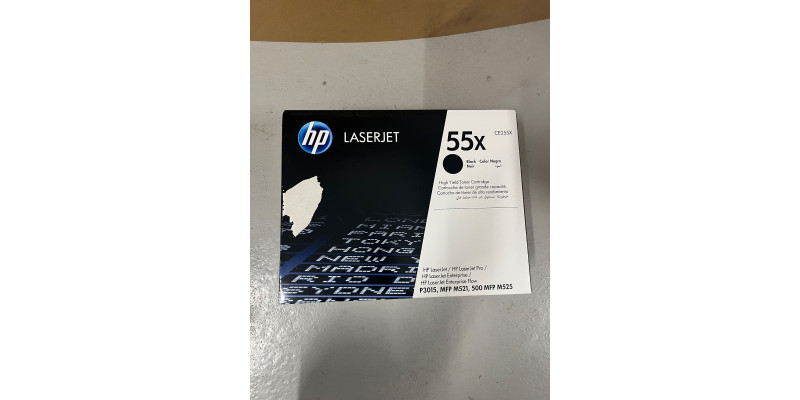 HP Toner 55X Schwarz CE255X Neu OVP Original HP MFP M525 Rechnung MwSt HP Toner 55X Schwarz CE255X Neu OVP Original HP MFP M525 Rechnung MwSt