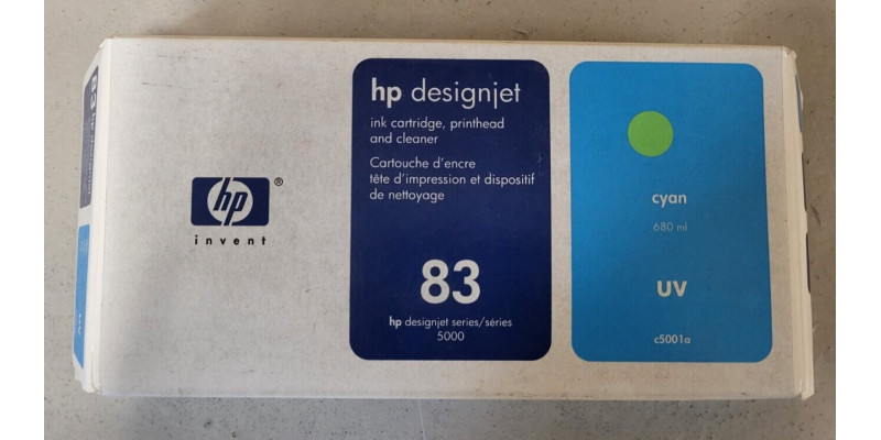 Druckkopf  Druckkopfreiniger HP 83 Cyan C4961A Neu OVP B-Ware DJ 5000 . 