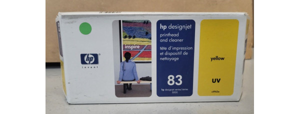 Druckkopf & Druckkopfreiniger HP 83 Gelb C4963A Neu OVP Original DJ 5000  