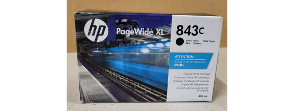 Tinte HP 843C Schwarz C1Q65A Neu OVP HP PageWide XL 4000  04.2021 Origina 