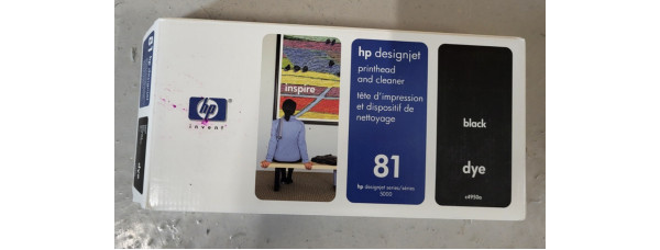 Druckkopf & Druckkopfreiniger HP 81 Schwarz C4950A Neu OVP Original DJ 5000  