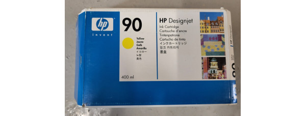 Tintenpatrone HP 90 Gelb C5065A Neu OVP Original DesignJet 4000  MHD 05.2012 
