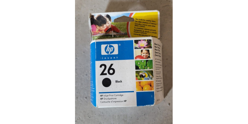 Druckpatrone HP 26 Schwarz 51626AE Neu OVP deskjet 400 MHD: 08.2008 Rg MwSt. 