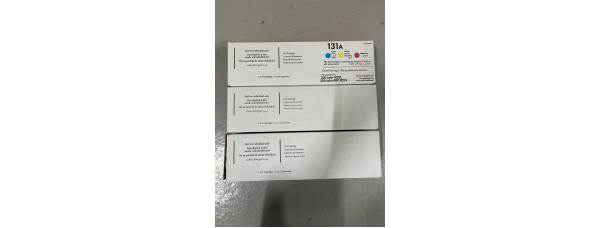 3-er Pack HP 131A U0SL1AM Neu OVP Original HP Laserjet Pro 200 Rechnung MwSt 
