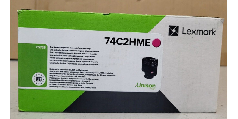 Toner Lexmark 74C2HME Magenta Neu OVP A-Ware Original CS725  . 