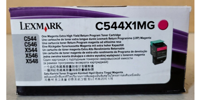 Toner Lexmark C544X1MG Magenta Neu OVP A-Ware Original C544, C546, X544  