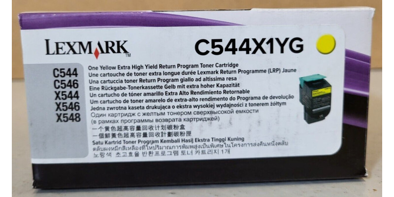 Toner Lexmark C544X1YG Gelb Neu OVP A-Ware Original C544, C546, X544 . 