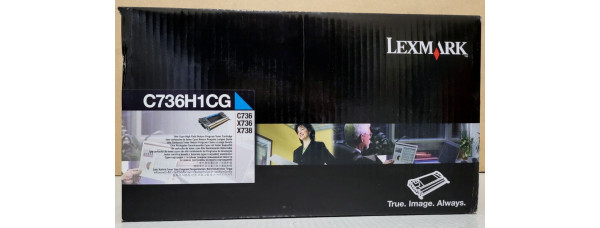 Toner Lexmark C736H1CG Cyan Neu OVP A-Ware Original C736 X736  . 
