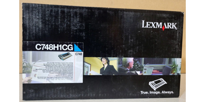 Toner Lexmark C748H1CG Cyan Neu OVP A-Ware Original C748  . 