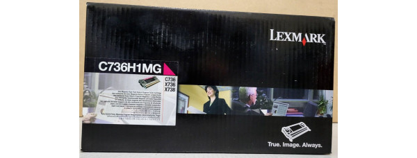 Toner Lexmark C736H1MG Magenta Neu OVP A-Ware Original C736 X736 X738 . 