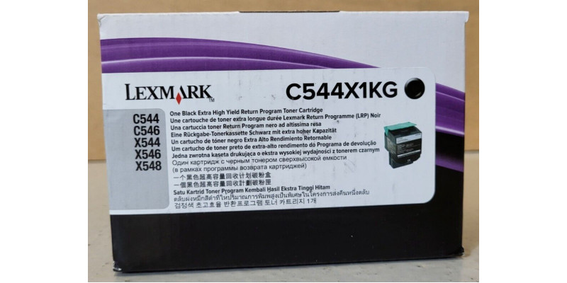 Toner Lexmark C544X1KG Schwarz Neu OVP A-Ware Original C544, C546, X544 . 