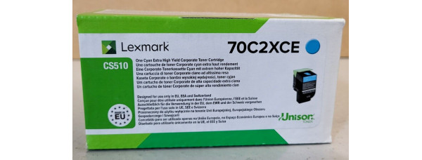 Toner Lexmark 70C2XCE Cyan Neu OVP A-Ware Original CS510   