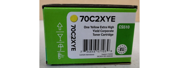 Toner Lexmark 70C2XYE Gelb Neu OVP A-Ware Original Lexmark CS510  . 