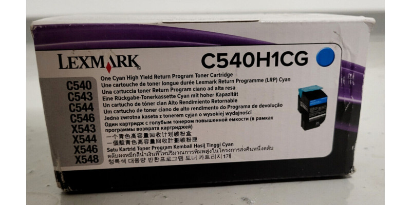 Toner Lexmark C540H1CG Cyan Neu OVP A-Ware Original C540 C543  . 