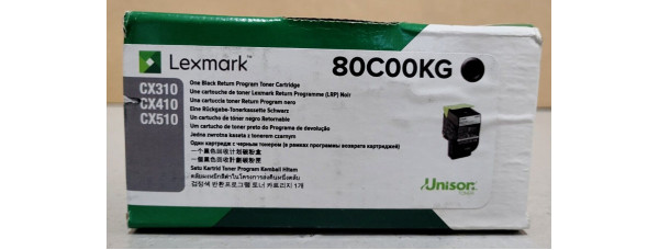 Toner Lexmark 80C00KG Schwarz Neu OVP B-Ware Original CX310, CX410 . 