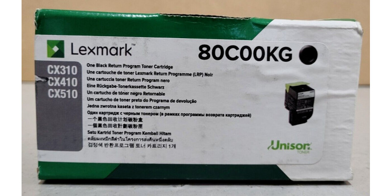 Toner Lexmark 80C00KG Schwarz Neu OVP B-Ware Original CX310, CX410 . 