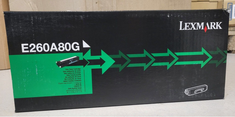 Toner Lexmark E260A80G Schwarz Neu OVP A-Ware Original E260, E360   