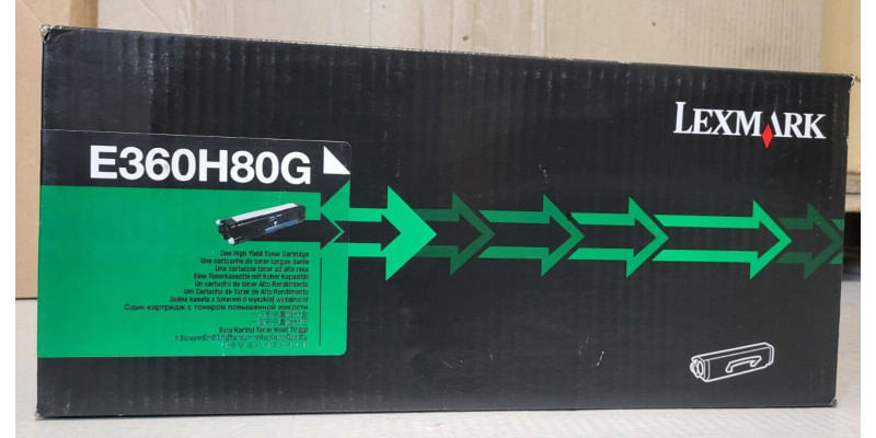 Toner Lexmark E360H80G Schwarz Neu OVP A-Ware Original E360, E460   