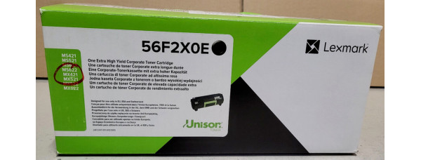 Toner Lexmark 56F2X0E Neu OVP Original MS421dn, MS521dn, MS621, MX522dhe  