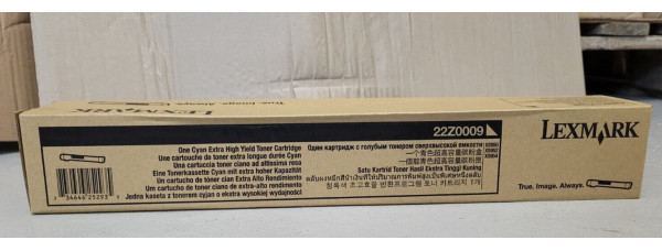 Toner Lexmark 22Z0009 Cyan CT201657 Neu OVP A-Ware Original XS950 XS952  